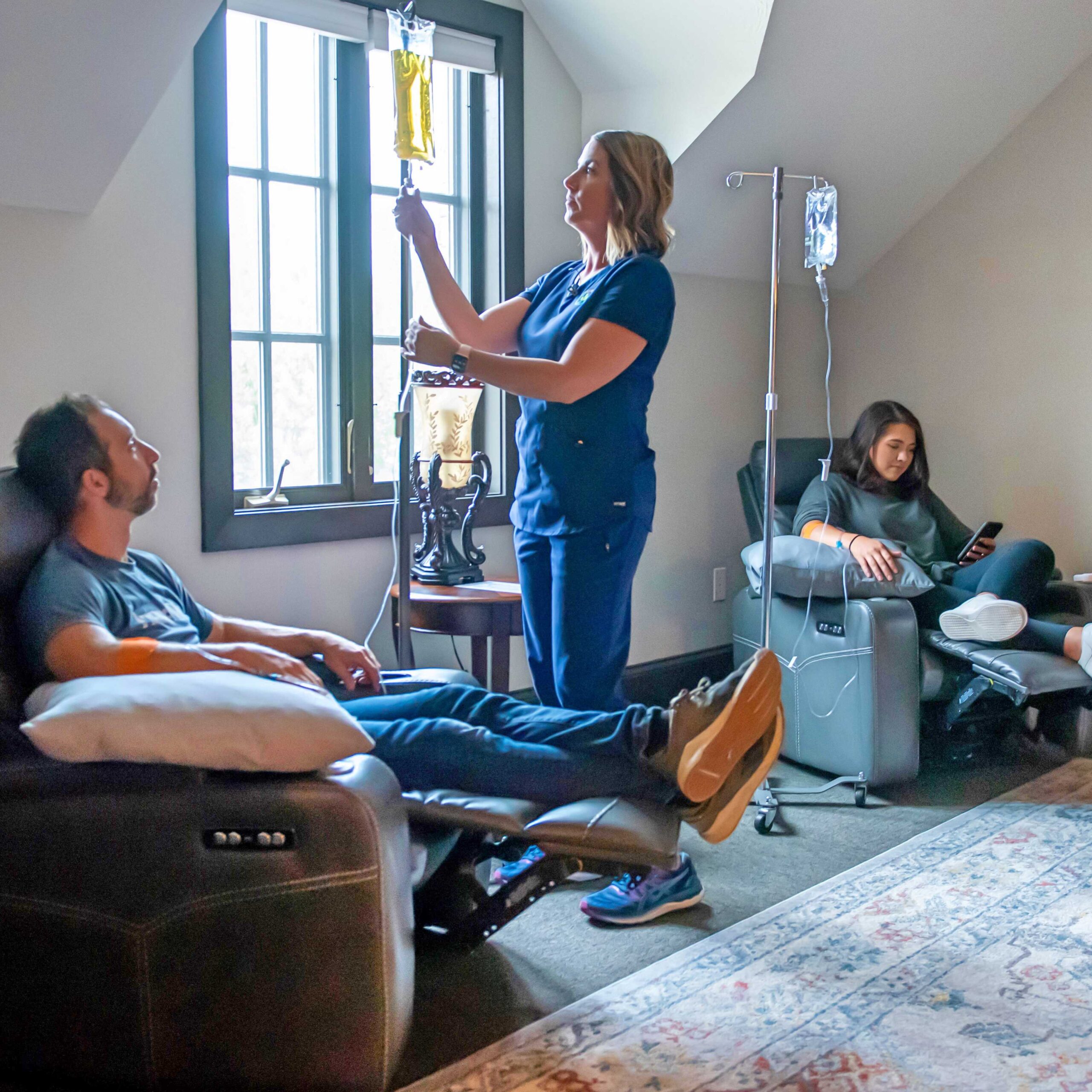 IV Treatment Springfield Missouri Patients Getting IV Therapy